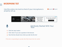 Tablet Screenshot of onlinemictest.com